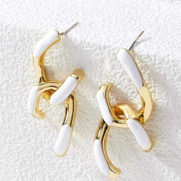 Two tone Earrings - Picture 5 of 10